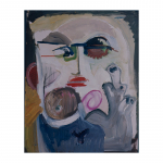 Serie 1971, nº 16, 70 x 50 cm. Oli sobre paper