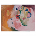 Sèrie 1971 - nº 9. 100 x 81 cm. Llapis i oli sobre tela