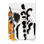 Sèrie 1985-86,  D, 70 x 50 cm. Tècnica mixta sobre paper