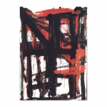 Violoncel i Piano- nº 35-1. 140 x 100 cm. Poliuretà sobre cartró blanc