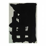Cello and Piano- nº 103. 74 x 52 cm. Polyurethane on gray cardboard