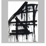 Serie Violoncel i piano - nº 131. 130 x 97 cm. Poliuretà sobre tela
