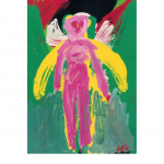 Sèrie Figura I, nº 25-1, 33 x 24 cm. Tècnica mixta sobre cartró entelat