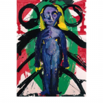 Sèrie Figura I, nº 3-4, 76 x 56 cm. Tècnica mixta sobre paper