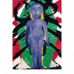 Sèrie Figura I, nº 3-6, 70'5 x 50 cm. Tècnica mixta sobre paper
