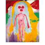 Serie Figura I,  nº 13,  92 x 73 cm. Tècnica mixta sobre tela