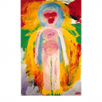 Serie Figura I,  nº 17,  100 x 73  cm. Tècnica mixta sobre tela