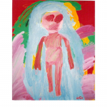 Serie Figura I,  nº 20, 55 x 46 cm. Tècnica mixta sobre tela