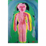Serie Figura I,  nº 22, 92 x 73 cm. Tècnica mixta sobre tela