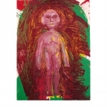 Serie Figura I,  nº 29, 81 x 60 cm. Tècnica mixta sobre tela