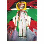 Serie Figura I,  nº 6, 116 x 89 cm. Tècnica mixta sobre tela