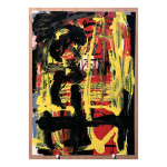 1988. Sèrie Femme et Arlequin – nº 41. 51 x 36,5 cm. Tècnica mixta sobre paper.