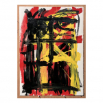 1988. Sèrie Femme et Arlequin – nº 44. 70 x 50 cm. Tècnica mixta sobre paper.