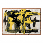 1988. Sèrie Femme et Arlequin – nº 45. 38 x 57,5 cm.  Tècnica mixta sobre paper.