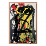 1988. Sèrie Femme et Arlequin – nº 46. 57 x 38 cm. Tècnica mixta sobre paper.