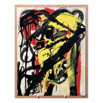 1988. Sèrie Femme et Arlequin – nº 47. 45 x 50,5 cm. Tècnica mixta sobre paper.