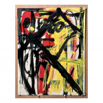 1988. Sèrie Femme et Arlequin – nº 49. 67,5 x 50,5 cm.  Tècnica mixta sobre paper.