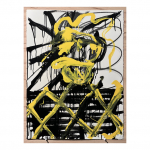 1988. Sèrie Femme et Arlequin – nº 58 . 76,5 x 57 cm. Tècnica mixta sobre paper.