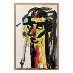 1988. Sèrie Femme et Arlequin – nº 9. 58 x 38,5 cm. Tècnica mixta sobre paper.