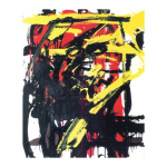 Femme et Arlequin, 1998, nº 45-3, 73 x 60 cm. Tècnica mixta sobre tela