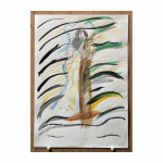 2010-2013. Figura -  nº I.  42 x 30 cm. Llapis i aquarel·la sobre paper.