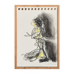 2010-2013. Figura -  nº XXVIII.  15,5 x 10,5 cm. Llapis i aiguada sobre paper.