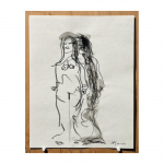2010–2013. Figure – No. X. 30.5 x 23 cm. Pencil and wash on paper.
