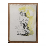 2010–2013. Figure – No. XXV. 24.5 x 18 cm. Pencil and wash on paper.