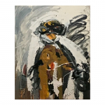 Home II.  100 x 81 cm. Tècnica mixta sobre tela