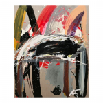 Taula nº 4.  100 x 81 cm. Tècnica mixta sobre tela