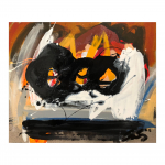 Table No. 10. 65 x  81 cm. Mixed media on canvas
