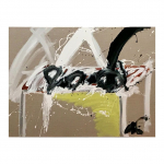 Table No. 12. 97 x  130 cm. Mixed media on canvas