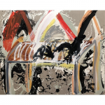 Taula nº 2.  162 x 130 cm. Tècnica mixta sobre tela