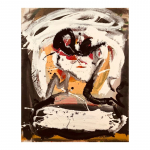 Head I. 81 x 65 cm. Mixed media on canvas