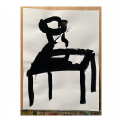 2018-2019. No. 4 - Table and vase. 70 x 50 cm. Pencil and Gouache on paper.