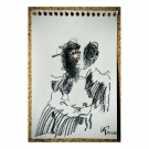 2025. Conversa íntima - nº 81.  15 x 10 cm. Llapis sobre paper