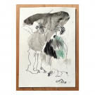2025. Moments i fets del humans (VI) - nº 97.  52 x 39 cm.  Aquarel·la, carbó i llapis sobre paper