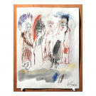 2025. People -  nº 104 -  32 x 25 cm. Aquarel·la i llapis sobre paper