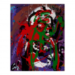 Ángeles - nº 64. 100 x 81 cm. Técnica mixta sobre tela