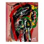 Àngels - nº 113. 73 x 60 cm. Tècnica mixta sobre tela