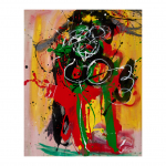 Àngels - nº 115. 100 x 81 cm. Tècnica mixta sobre tela