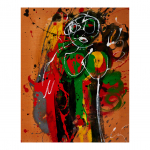 Àngels - nº 117.  81 x 65 cm. Tècnica mixta sobre tela