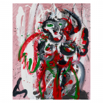 Àngels - nº 16. 100 x 81 cm. Tècnica mixta sobre tela