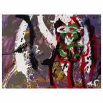 Àngels - nº 100.  97 x 130 cm. Tècnica mixta sobre tela
