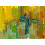 Arbres- nº 28. 24 x 33 cm. Oli sobre tela