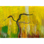 Arbres - nº 35. 24 x 33 cm. Oli sobre cartró entelat