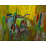 Arbres - nº 4. 27 x 35 cm. Oli sobre tela