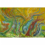 Arbres - nº 56.  130 x 195 cm. Oli sobre tela