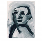 Figura II - nº 14. 35 x 27 cm. Oli sobre tela