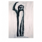 Figura II - nº 27. 146 x 97 cm. Oli sobre tela